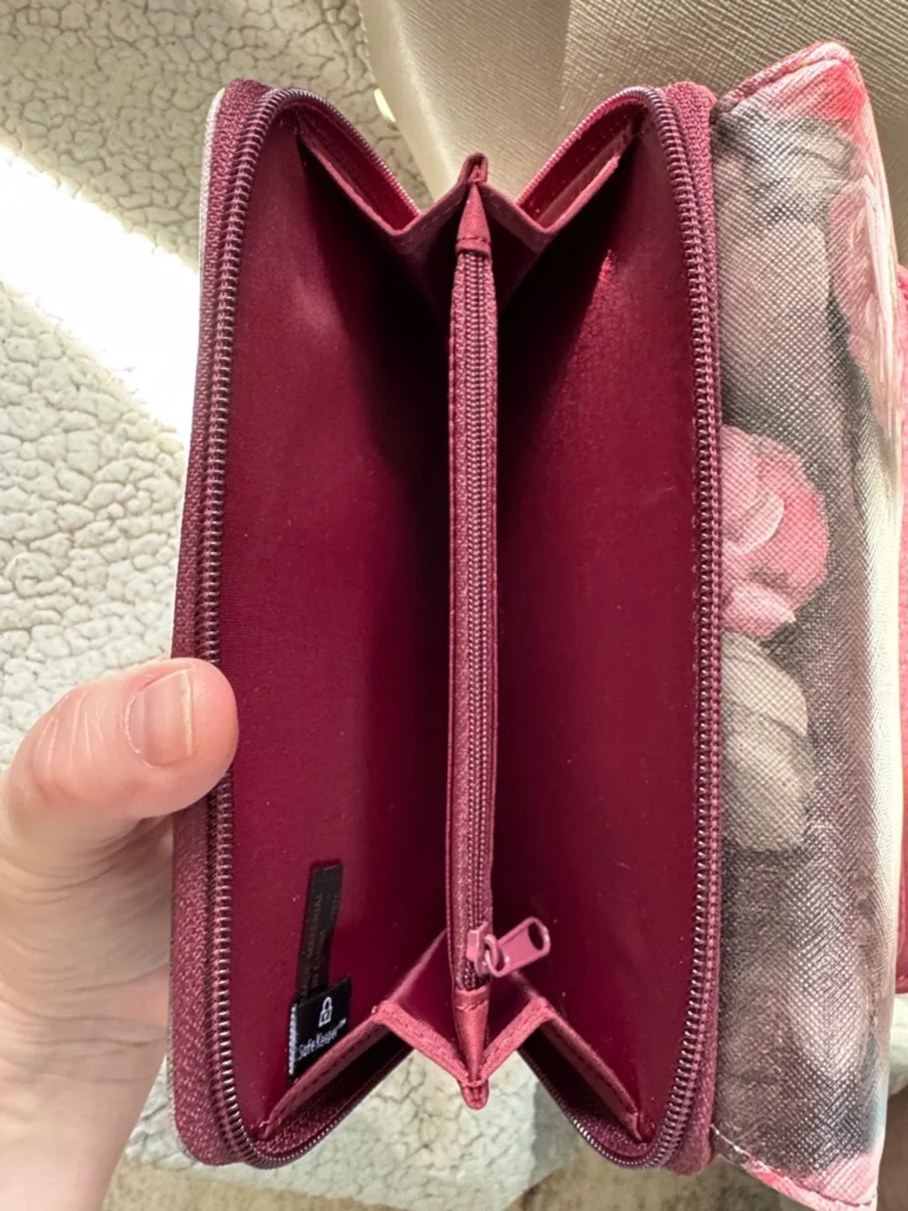 kate spade taupe Saffiano dome satchel with gold logo - Picture 11 of 14